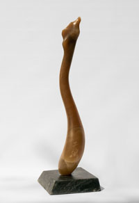 'Allongé’: Unique - Amber Alabaster on Granite base – Tim Corke - Oct 2019.